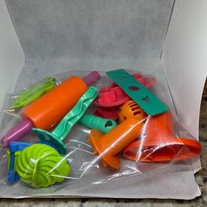 Lot of Hasbro Play-doh Style Shapes and cutters